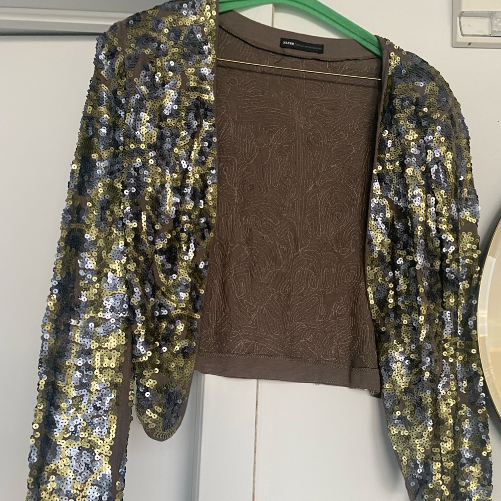 MANGO sequin jacket
